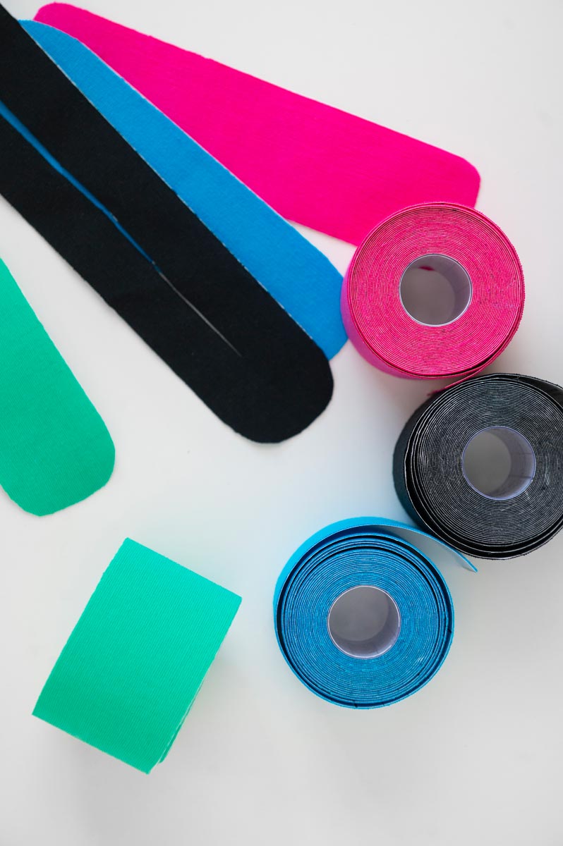Immagine di kinesio tape vista dall'alto